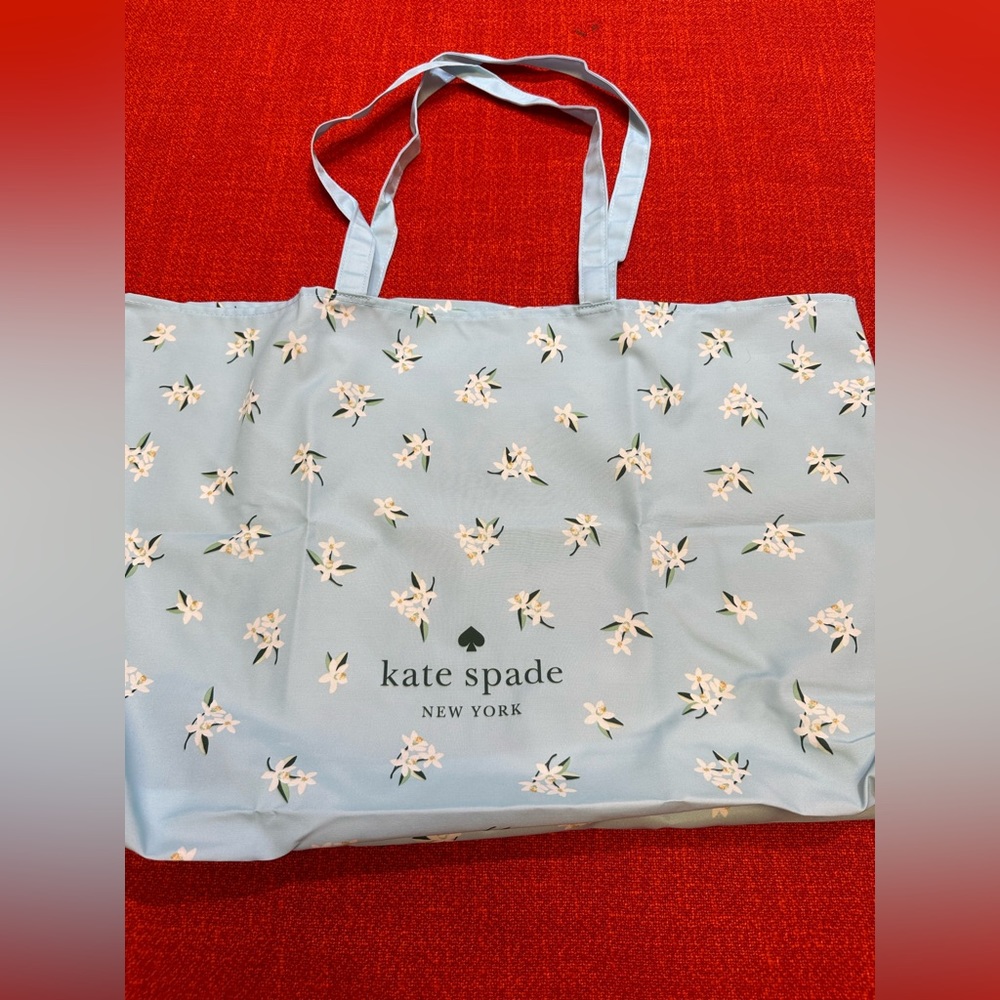Kate Spade light blue floral tote